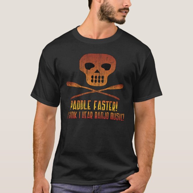 Paddle Faster Skull T-Shirt (Front)