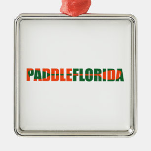 Paddle Florida Kayaking Metal Tree Decoration