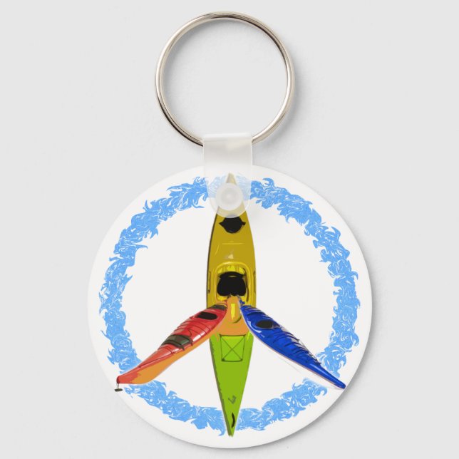 PADDLE FOR PEACE KEY RING (Front)