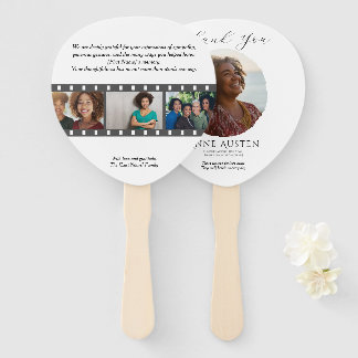 Paddle Funeral Hand Fan – Rounded Corners