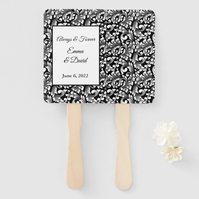 Paddle Hand Fan (Front and Back)