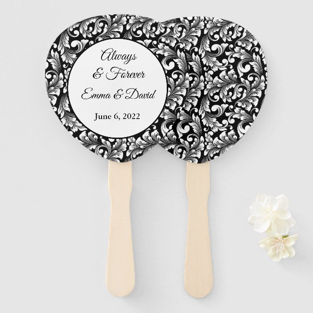 Paddle Hand Fan (Front and Back)