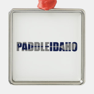 Paddle Idaho Kayaking Metal Tree Decoration