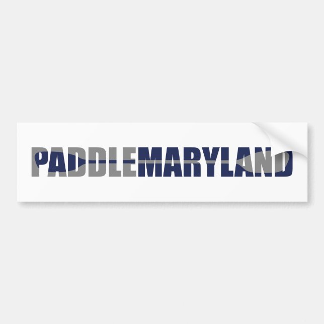 Paddle Maryland Kayaking Bumper Sticker (Front)