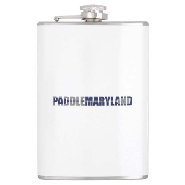 Paddle Maryland Kayaking Hip Flask (Front)