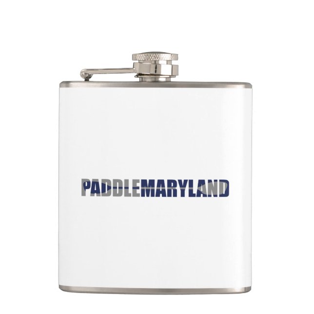 Paddle Maryland Kayaking Hip Flask (Front)