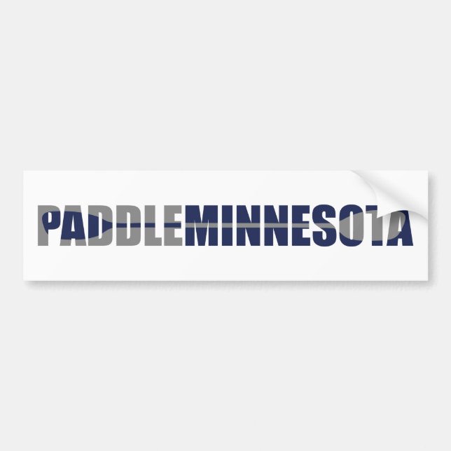 Paddle Minnesota Kayaking Bumper Sticker (Front)