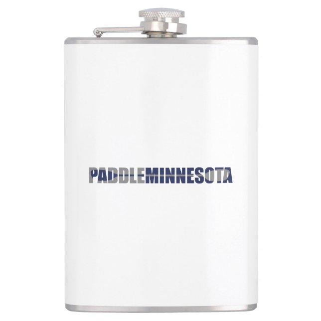 Paddle Minnesota Kayaking Hip Flask (Front)