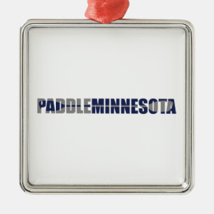 Paddle Minnesota Kayaking Metal Tree Decoration