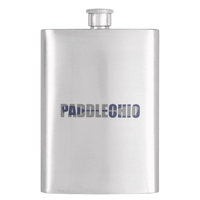 Paddle Ohio Kayaking Hip Flask (Front)