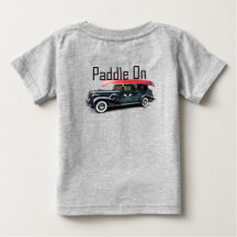 Paddle On Classic Car Design - Baby Fine Jersey T-
