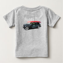 Paddle On Classic Car Design - Baby Fine Jersey T-