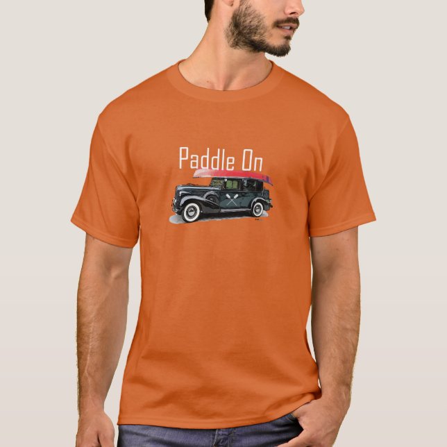 Paddle On Classic Car esign - Men's Basic Dark T-S T-Shirt (Front)