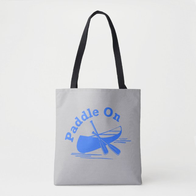 Paddle On Design - All-Over-Print Tote Bag, Medium Bag (Front)