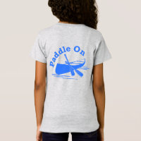Paddle On Design - Girls' Fine Jersey T-Shirt