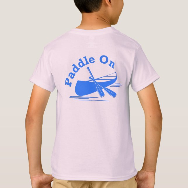 Paddle On design - Kids' Basic T-Shirt (Back)