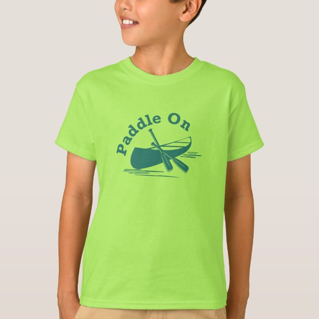 Paddle On Design - Kids' Basic T-Shirt (Front)