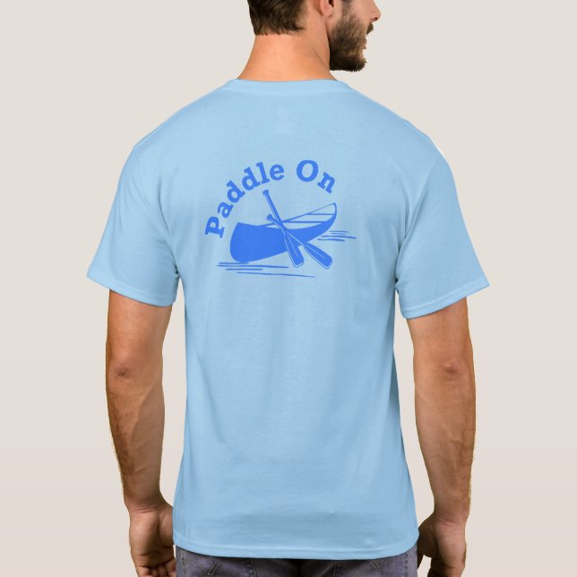 Paddle On Design - Men's Basic T-Shirt (Back)
