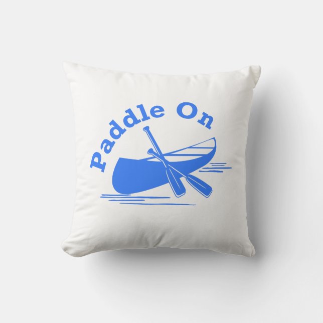 Paddle On Design - Throw Pillow 16" x 16" (Front)