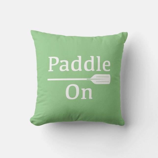 Paddle On Design - Throw Pillow 16" x 16" (Front)