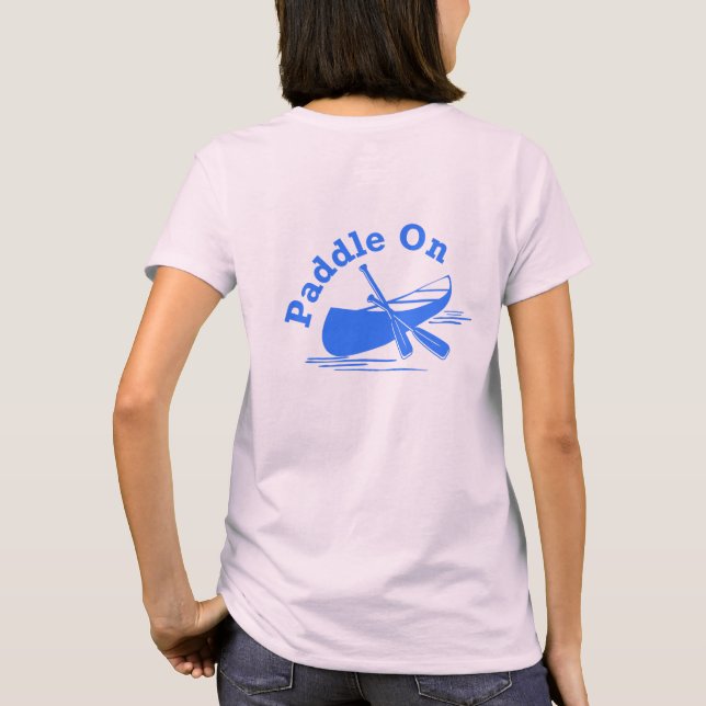 Paddle On Design - Women's Basic T-Shirt (Back)