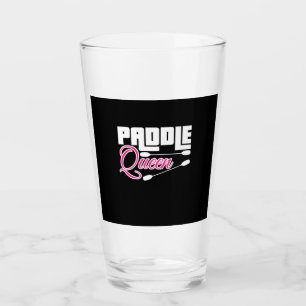 Paddle Queen Girl Kayak Glass