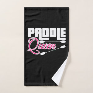 Paddle Queen Girl Kayak Hand Towel