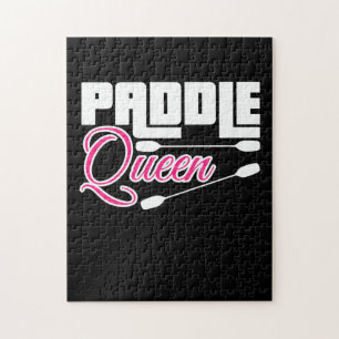 Paddle Queen Girl Kayak Jigsaw Puzzle