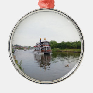 Paddle Steamer Southern Comfort Metal Tree Decoration