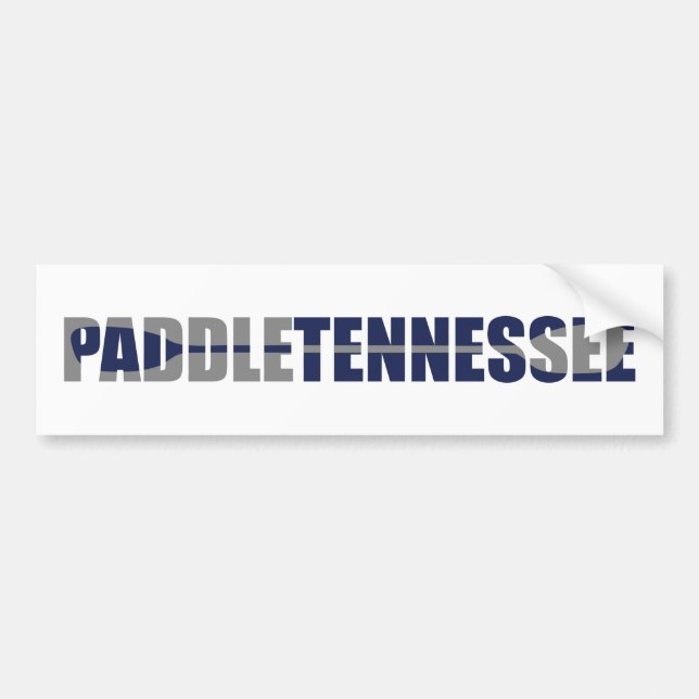 Paddle Tennessee Kayaking Bumper Sticker (Front)