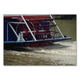 Paddle Wheel Boat Reading FlashCards for Adults Table Number