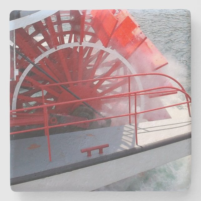 Paddle Wheel Stone Coaster (Front)