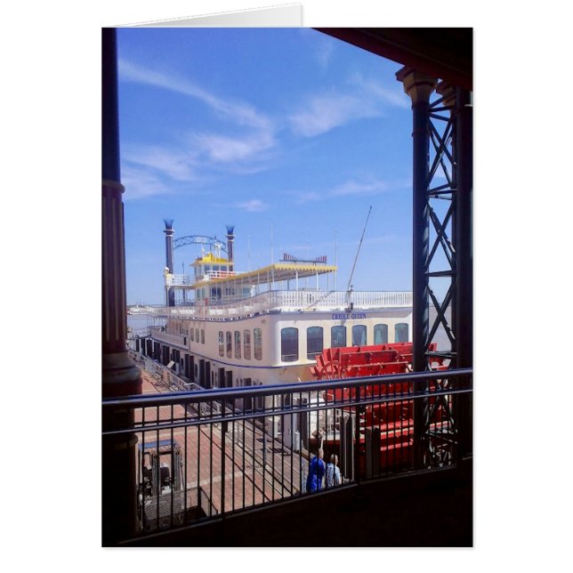 Paddle Wheeler on River (Front)