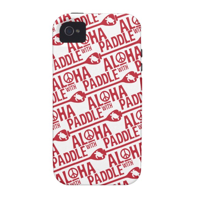 Paddle with Aloha iPhone Case (Back)