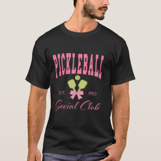 Paddleball Player Coach Coquette Pink Bow Pickleba T-Shirt
