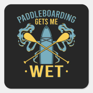 Paddleboard Paddleboarding Square Sticker