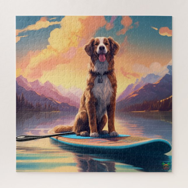 Paddleboard Pup: Labrador Retriever Edition Jigsaw Puzzle (Vertical)