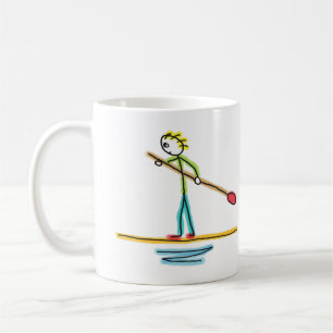 Paddleboard Stickman Coffee Mug