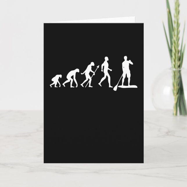 Paddleboarding Funny Paddle board Gift Card (Front)