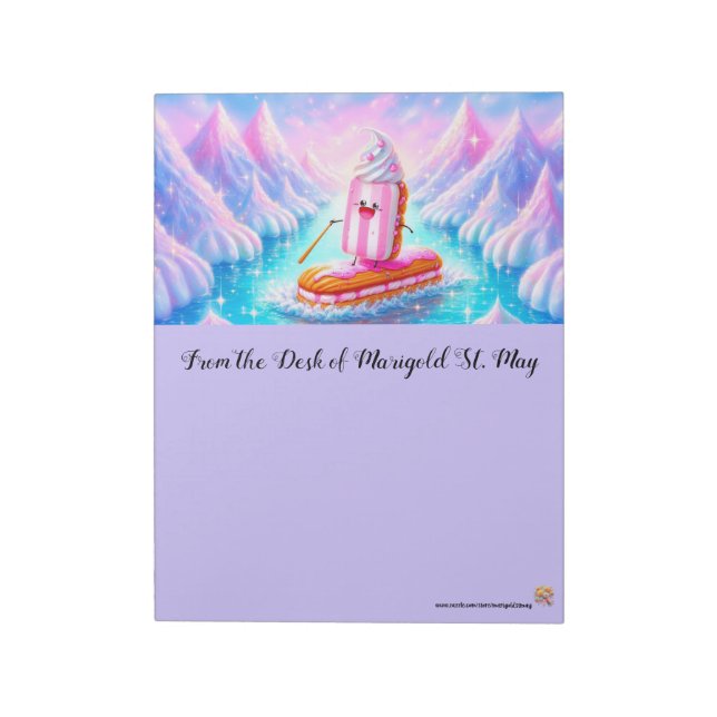 Paddleboarding Pastries Notepad (Rotated)