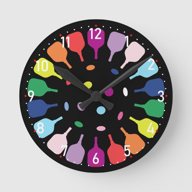 Paddlepalooza O’Clock Pickleball  Round Clock (Front)