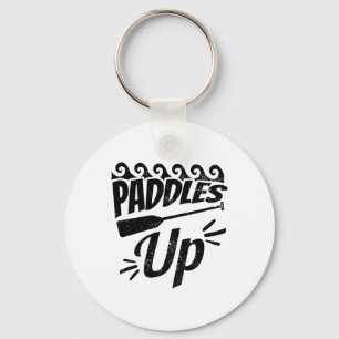 Paddles Up Design Dragon Boat Key Ring