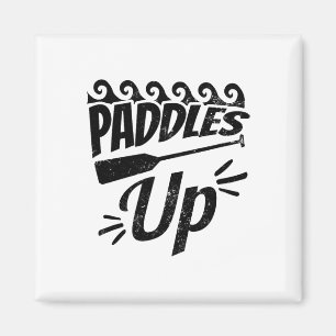 Paddles Up Design Dragon Boat Magnet