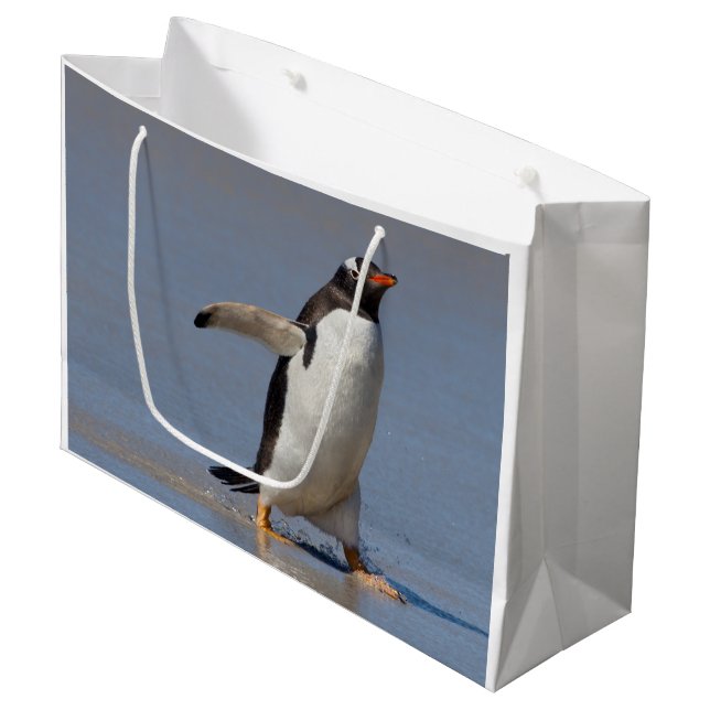 Paddling Gentoo Gift Bag (Front Angled)