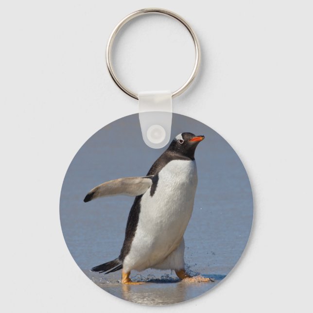 Paddling Gentoo Keyring (Front)