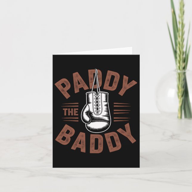 Paddy Baddy Irish Boxing Fan Gift  Card (Front)