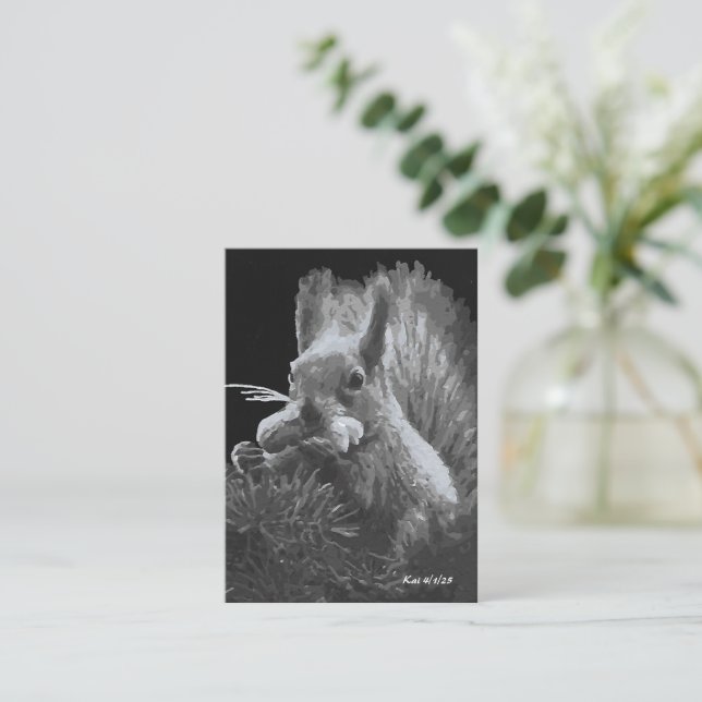 Paddy Cake, Squirrel Bookmark Card (Standing Front)