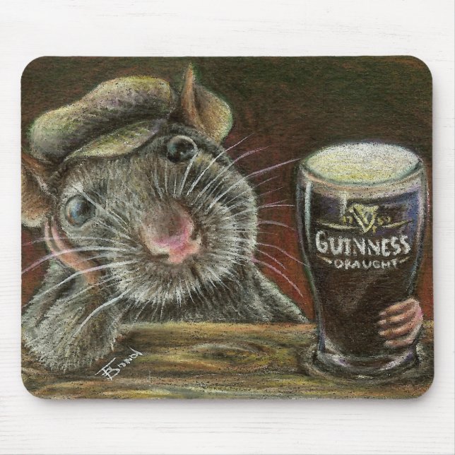 Paddy the rat mouse pad (Front)