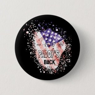 Paddy's Back Funny Trump1 6 Cm Round Badge