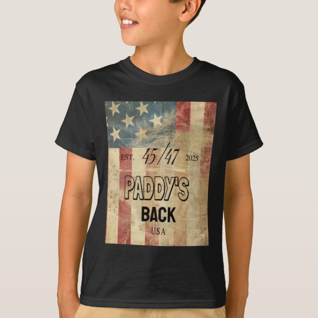Paddy's Back Funny Trump2  T-Shirt (Front)